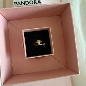 Pandora Gold and Silver Radiant Ring